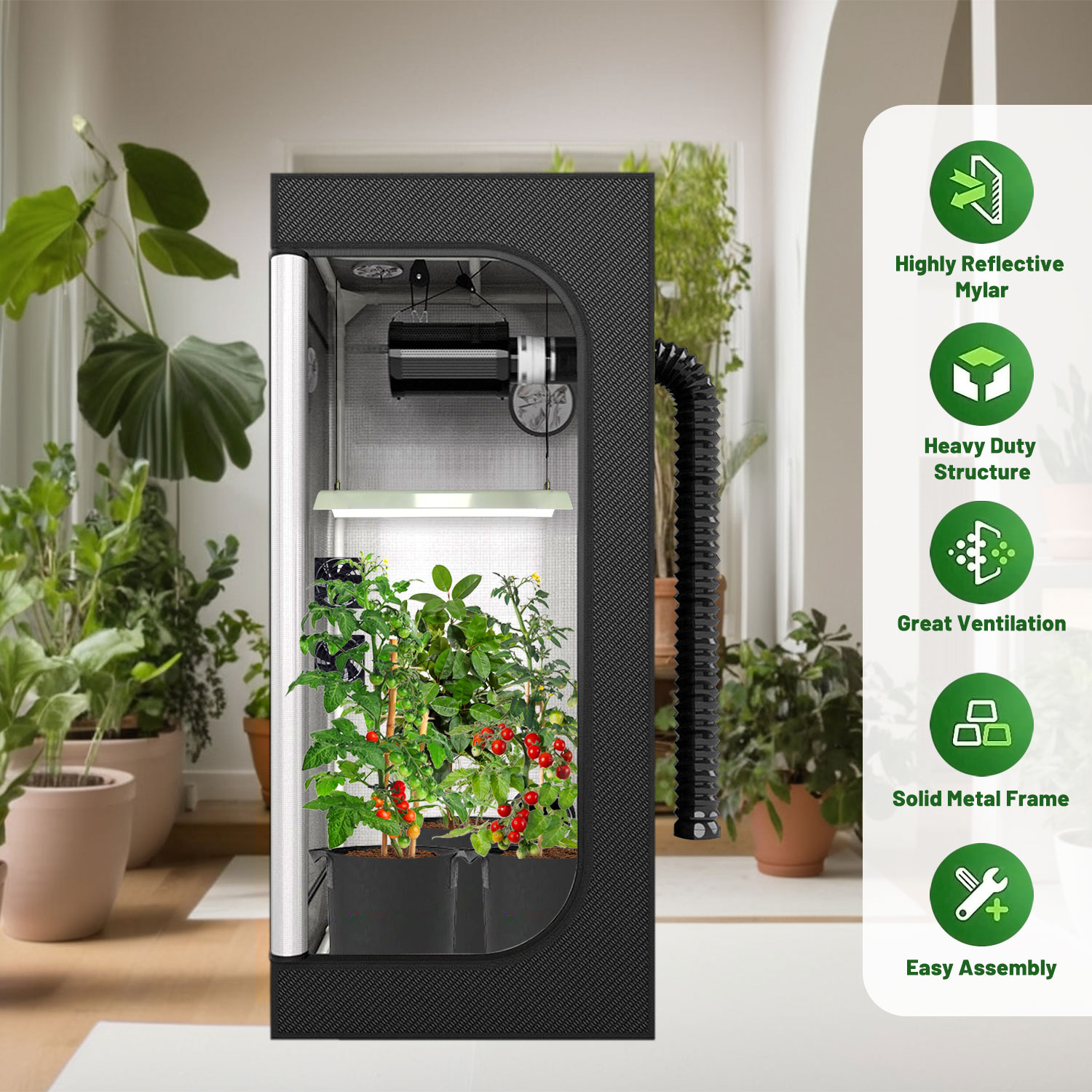 4x4 Grow Tent Complete Kit LED - Grow Tent 4X4 评论和价格
