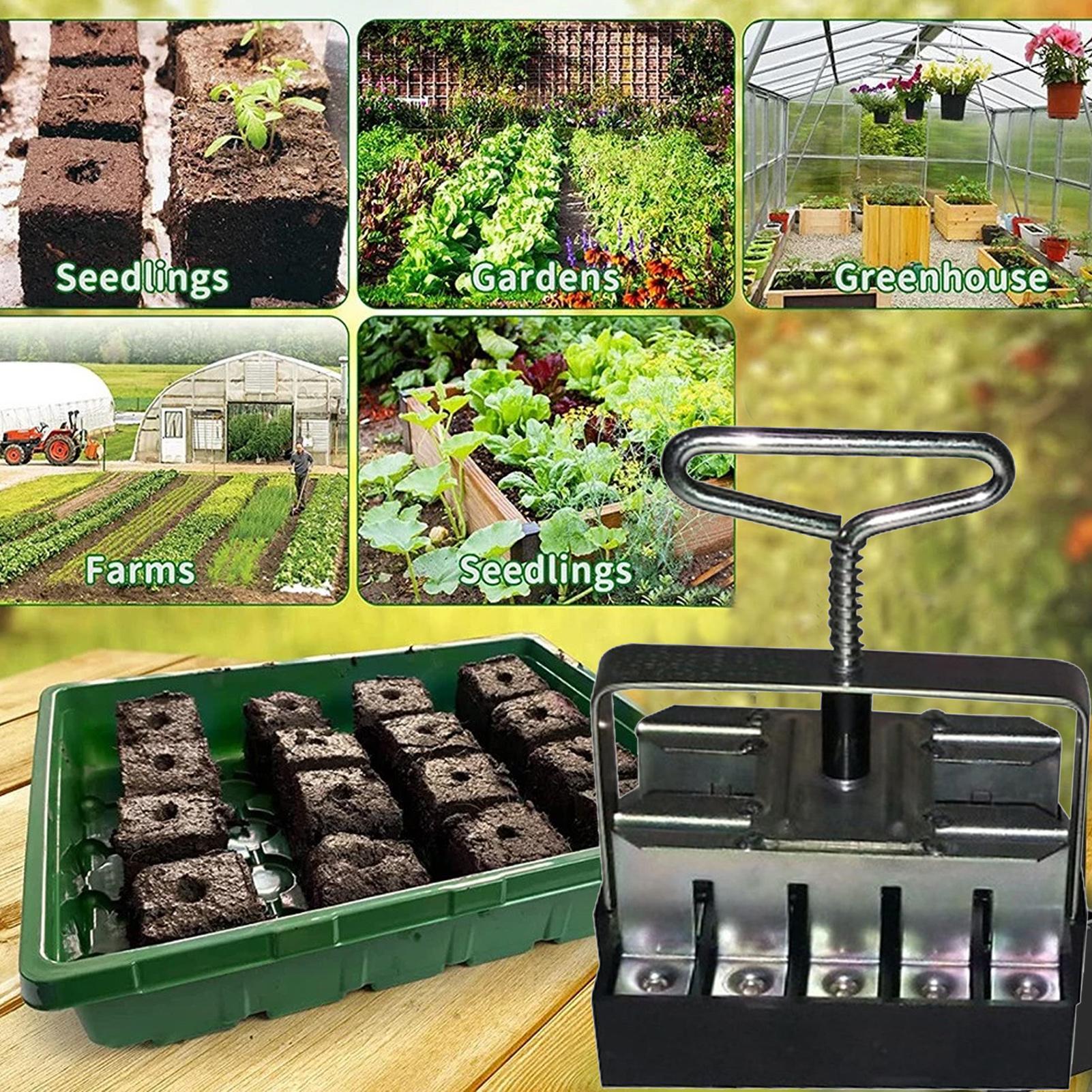 Soil Blocker Comfortable Handl - Urban Farming Gardening 评论和价格