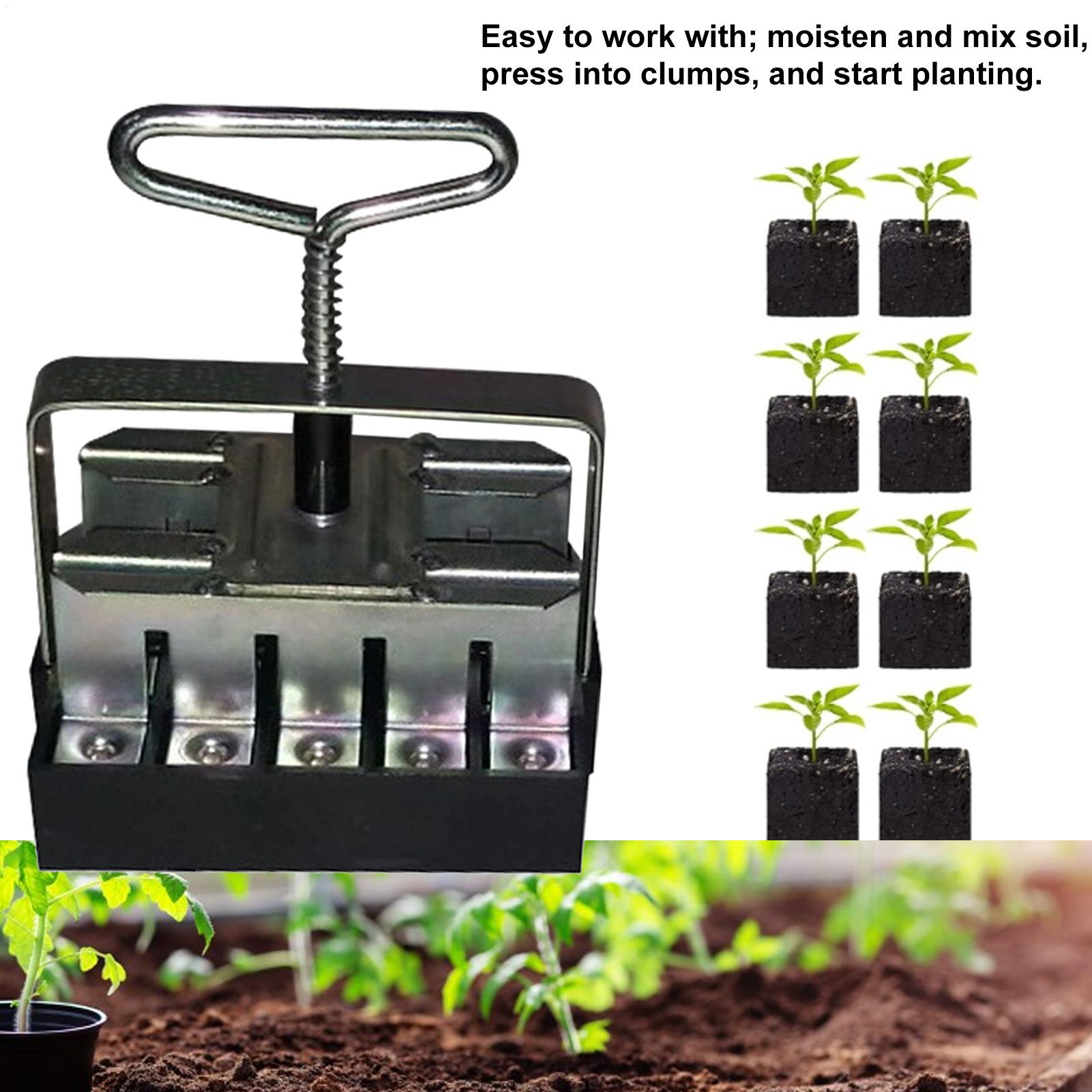 Soil Blocker Comfortable Handl - Urban Farming Gardening 评论和价格