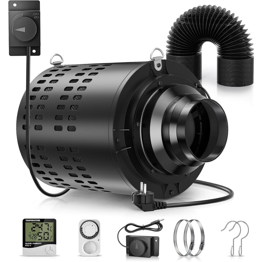 110mm/4.3Inch Exhaust Fan Inli - Carbon Filter Inline 评论和价格